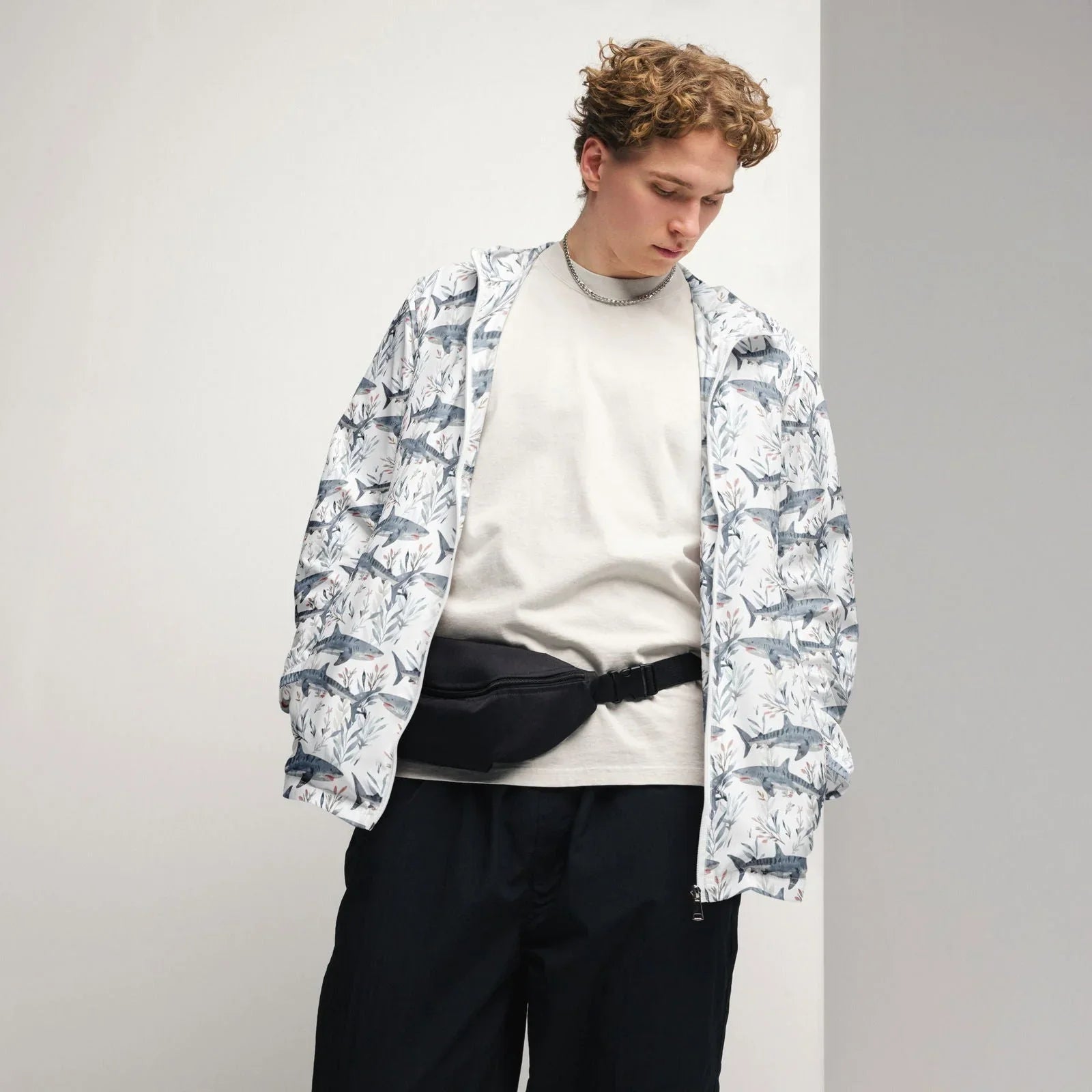 Tiger Shark Bloom Men's Windbreaker - Salinity Swimwear