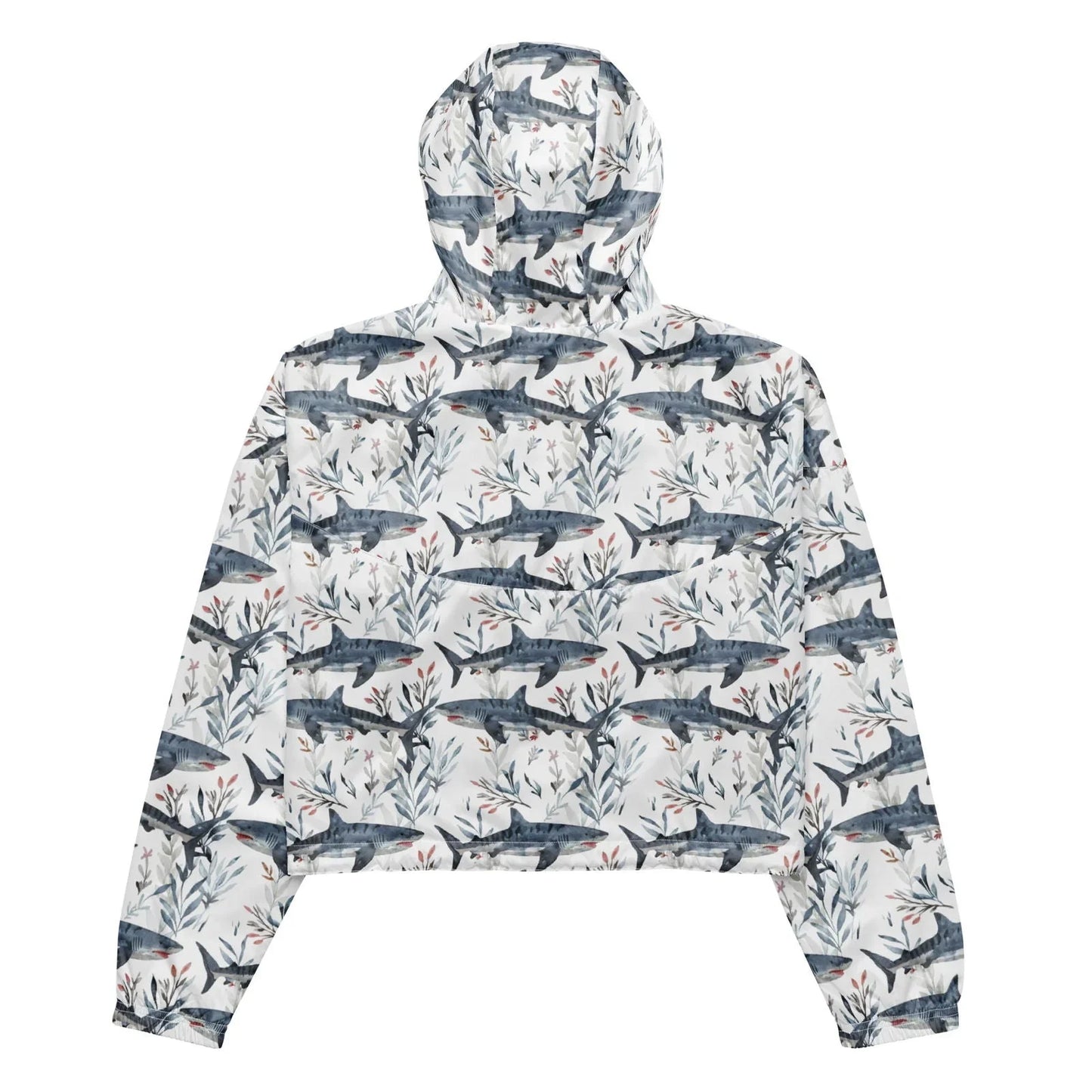 Tiger Shark Bloom Women’s cropped Windbreaker - Salinity Swimwear