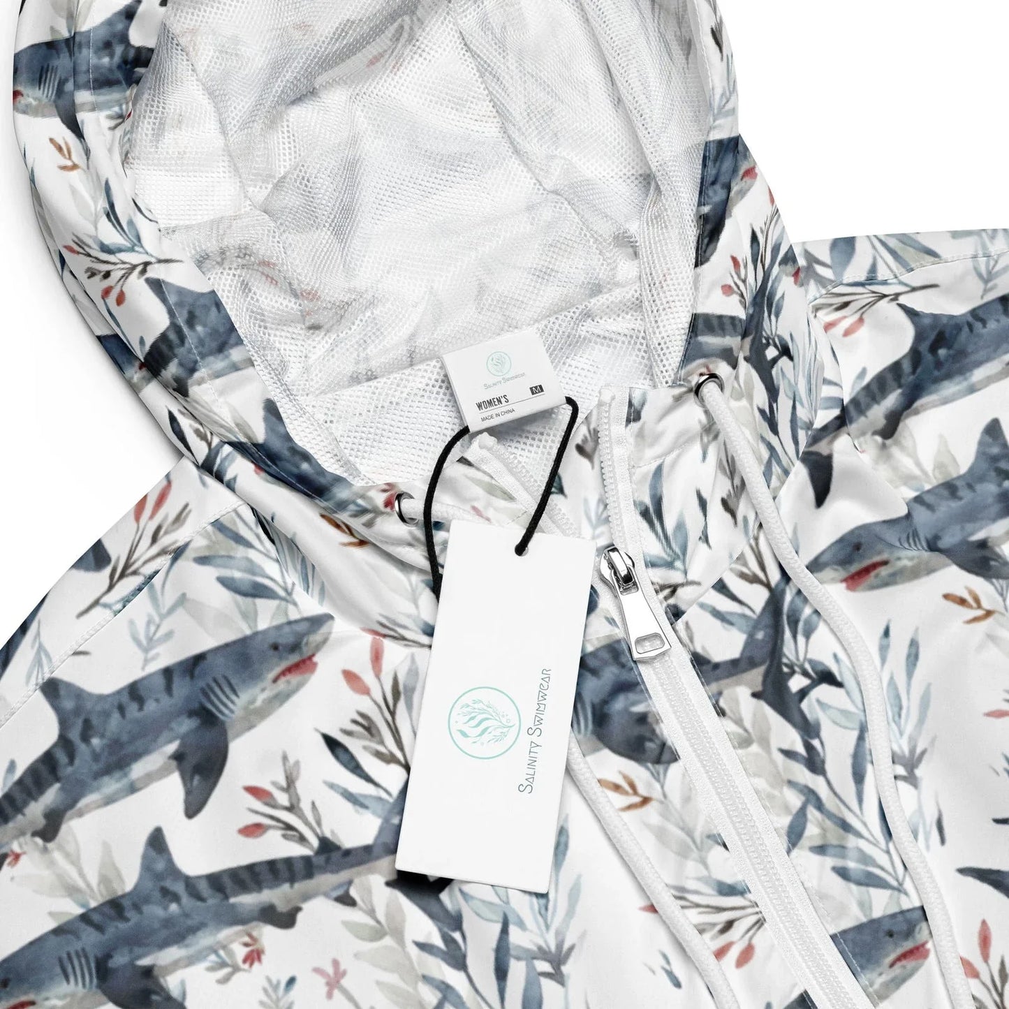 Tiger Shark Bloom Women’s cropped Windbreaker - Salinity Swimwear
