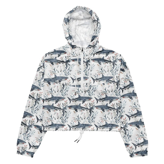 Tiger Shark Bloom Women’s cropped Windbreaker - Salinity Swimwear