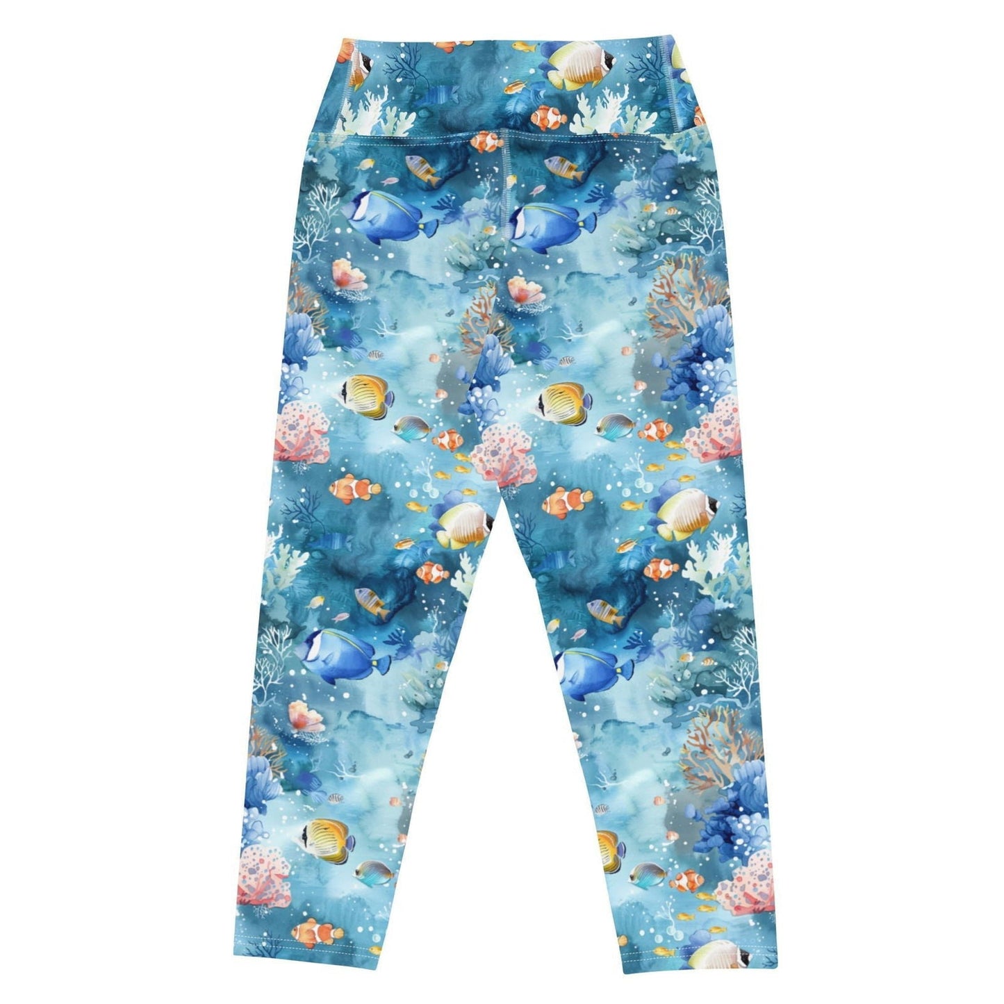 Salinity Swimwear Tropical Reef Fish Capri Swim Leggings Capri Leggings
