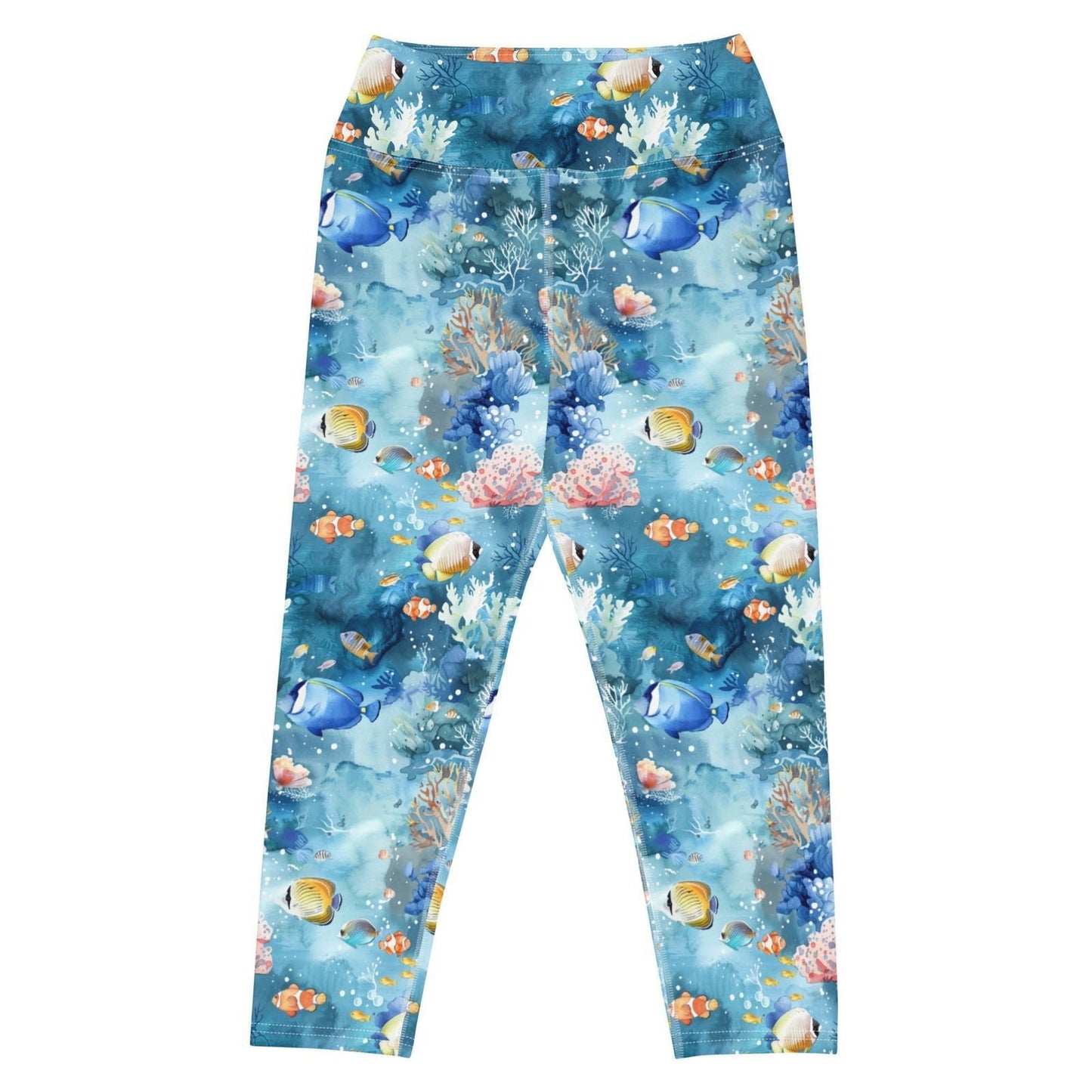 Salinity Swimwear Tropical Reef Fish Capri Swim Leggings Capri Leggings