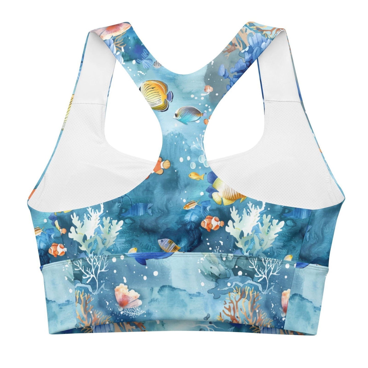 Tropical Reef Fish Eco Sports Bra Top - Salinity Swimwear