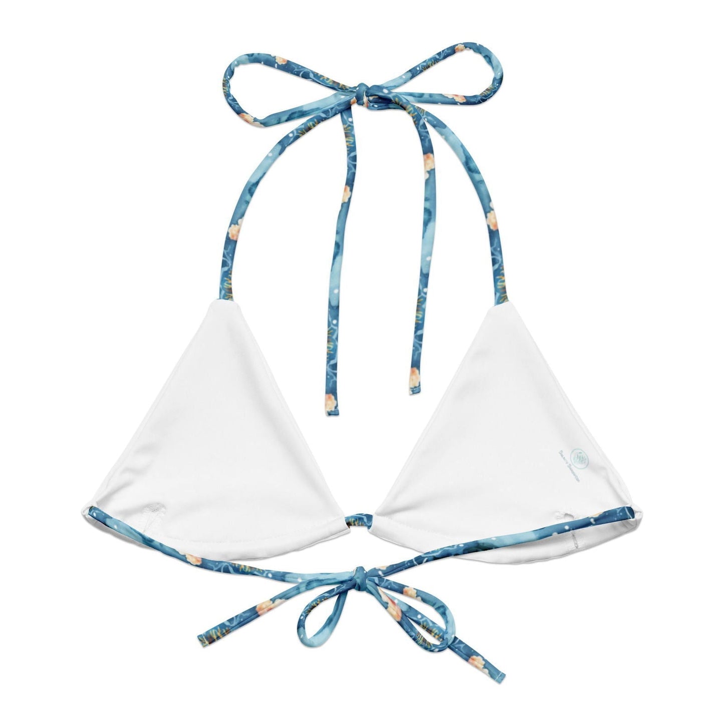 Salinity Swimwear Tropical Reef Fish Eco String Bikini Top Bikini Top