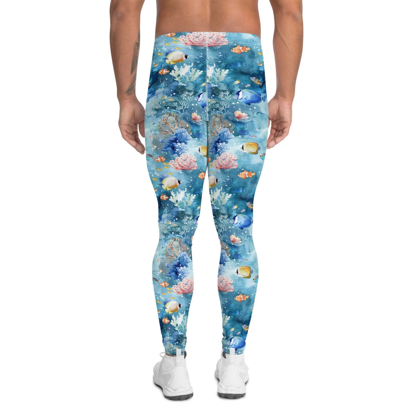 Salinity Swimwear Tropical Reef Fish Men's Swim Leggings Leggings
