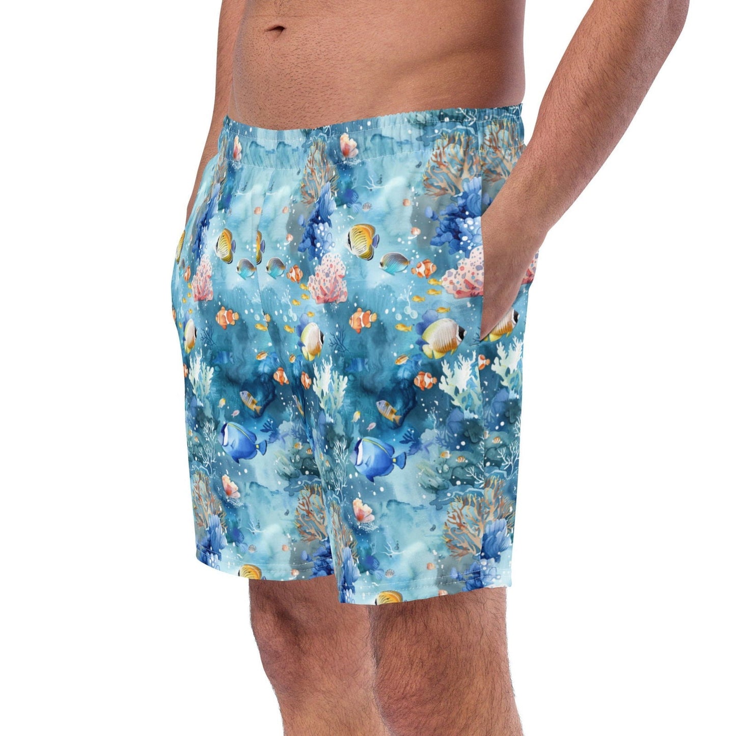 Salinity Swimwear Tropical Reef Fish Men's Swim Trunks Swim Trunks