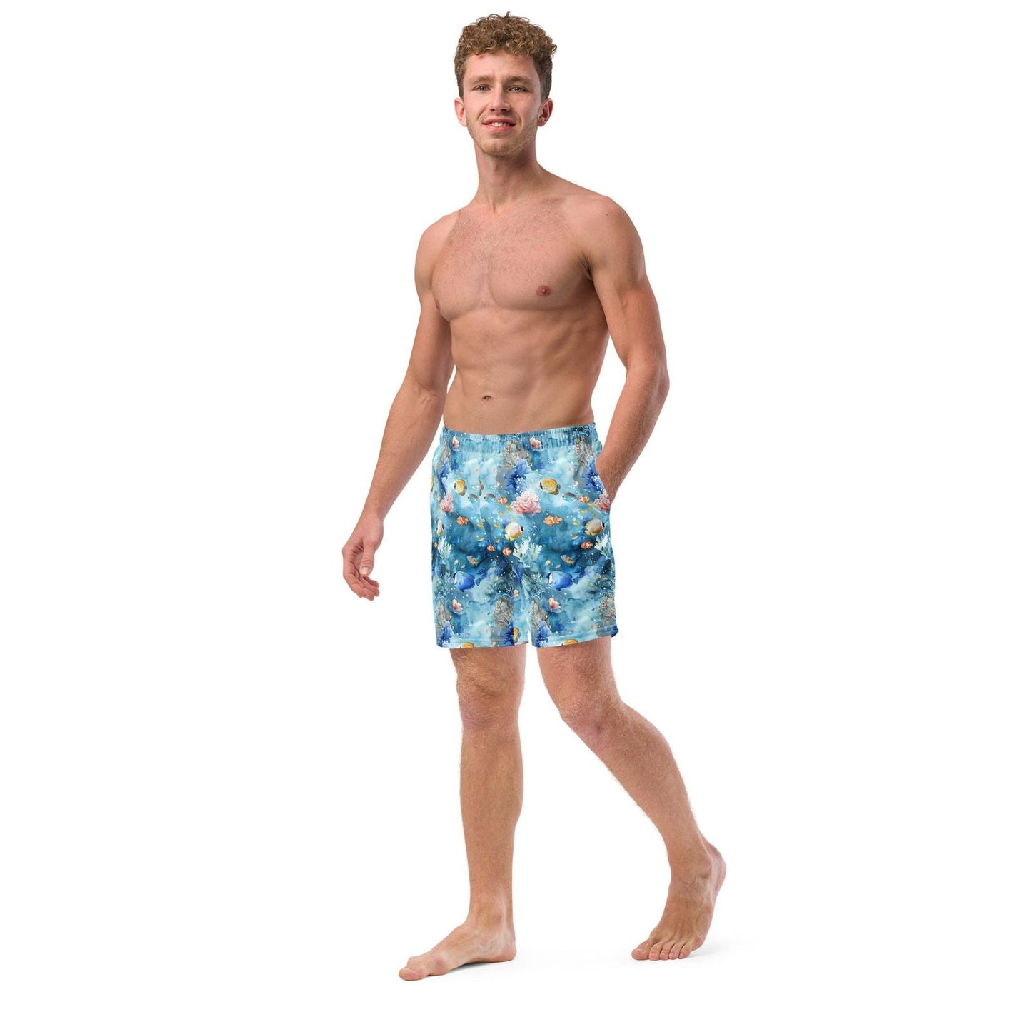 Salinity Swimwear Tropical Reef Fish Men's Swim Trunks Swim Trunks
