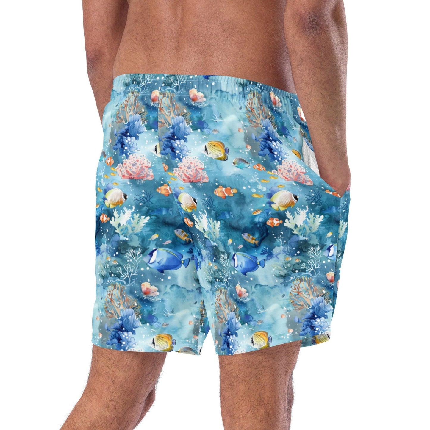 Salinity Swimwear Tropical Reef Fish Men's Swim Trunks Swim Trunks