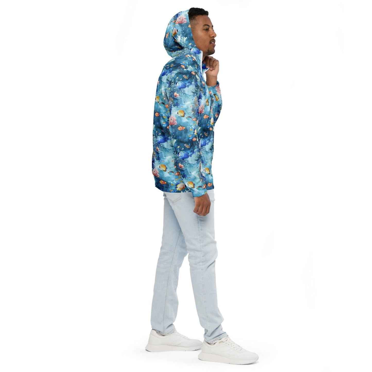 Salinity Swimwear Tropical Reef Fish Men’s windbreaker Windbreaker