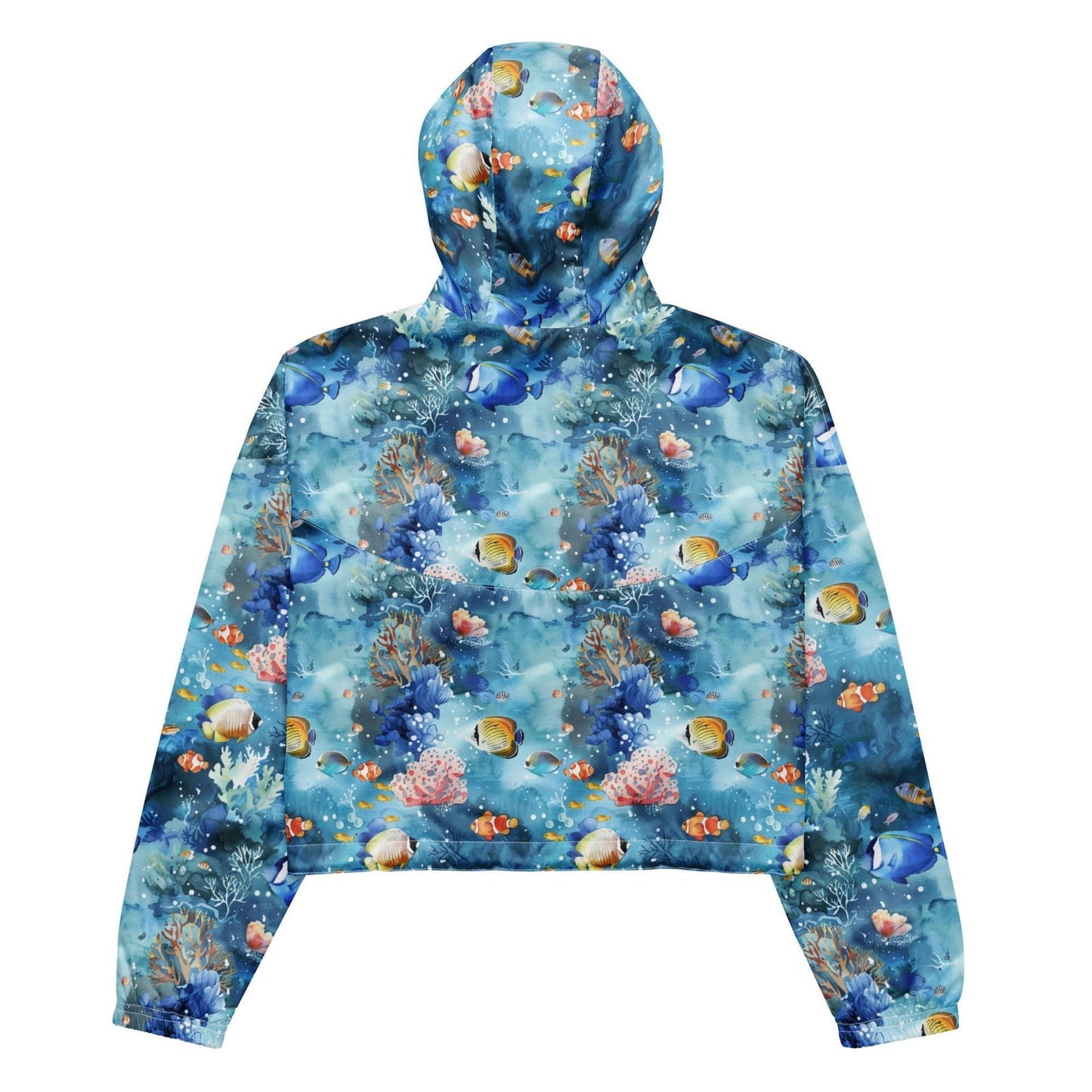 Salinity Swimwear Tropical Reef Fish Women’s cropped Windbreaker Windbreaker