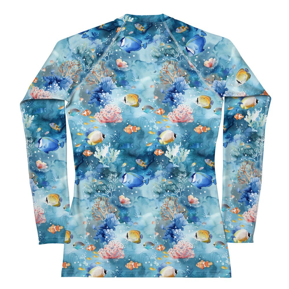 Salinity Swimwear Tropical Reef Fish Women's Rash Guard Rash Guard