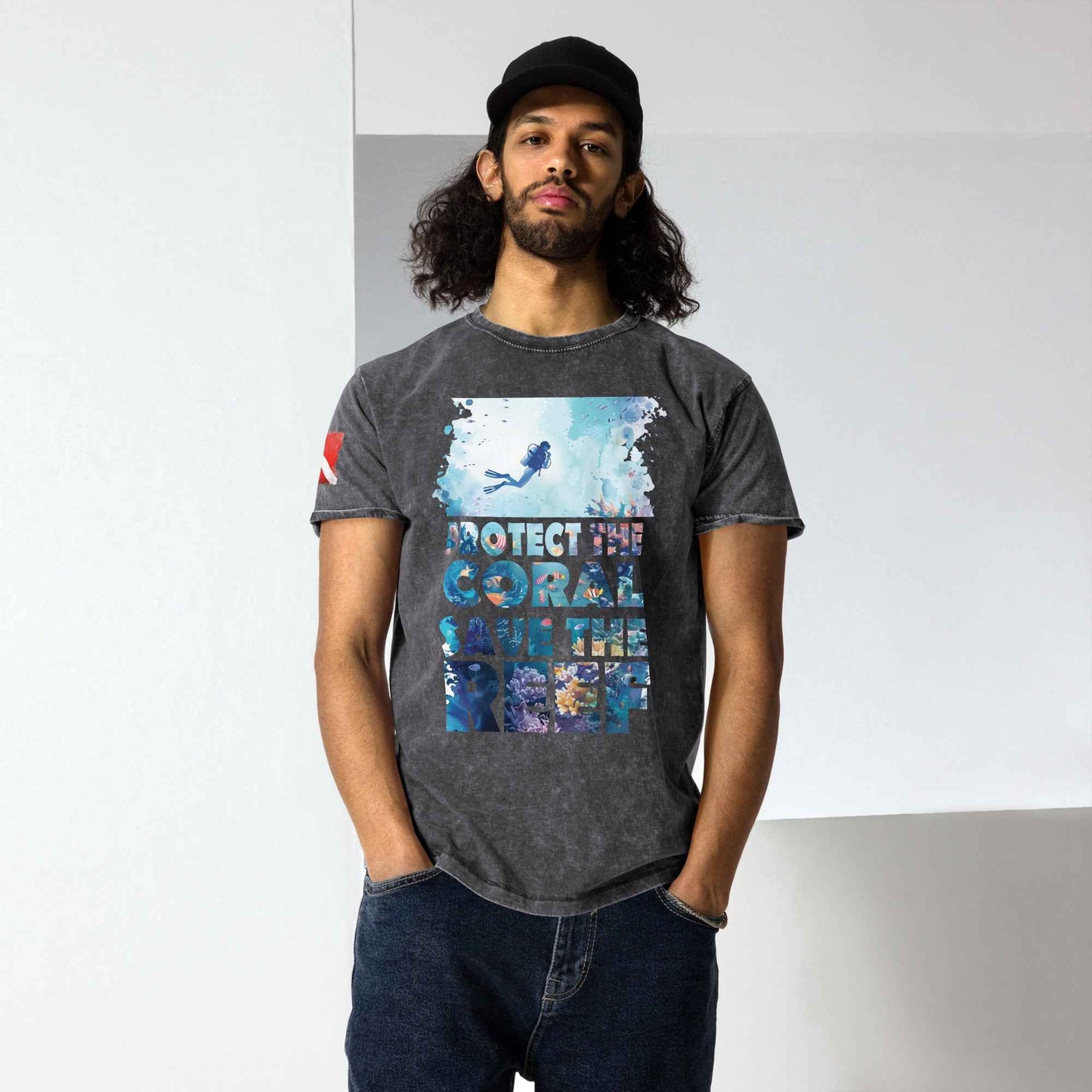 Save The Reef Faded Men's T-Shirt