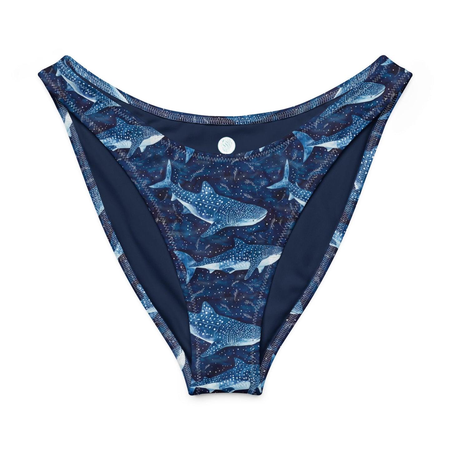 Salinity Swimwear Whale Shark Dream Eco High - Leg Cheeky Bikini Bottom Bikini Bottom
