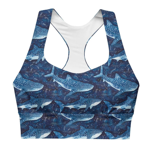 Whale Shark Dream Eco Sports Bra Top - Salinity Swimwear