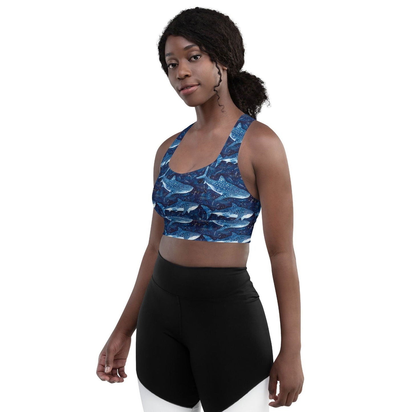 Salinity Swimwear Whale Shark Dream Eco Sports Bra Top Sports Top