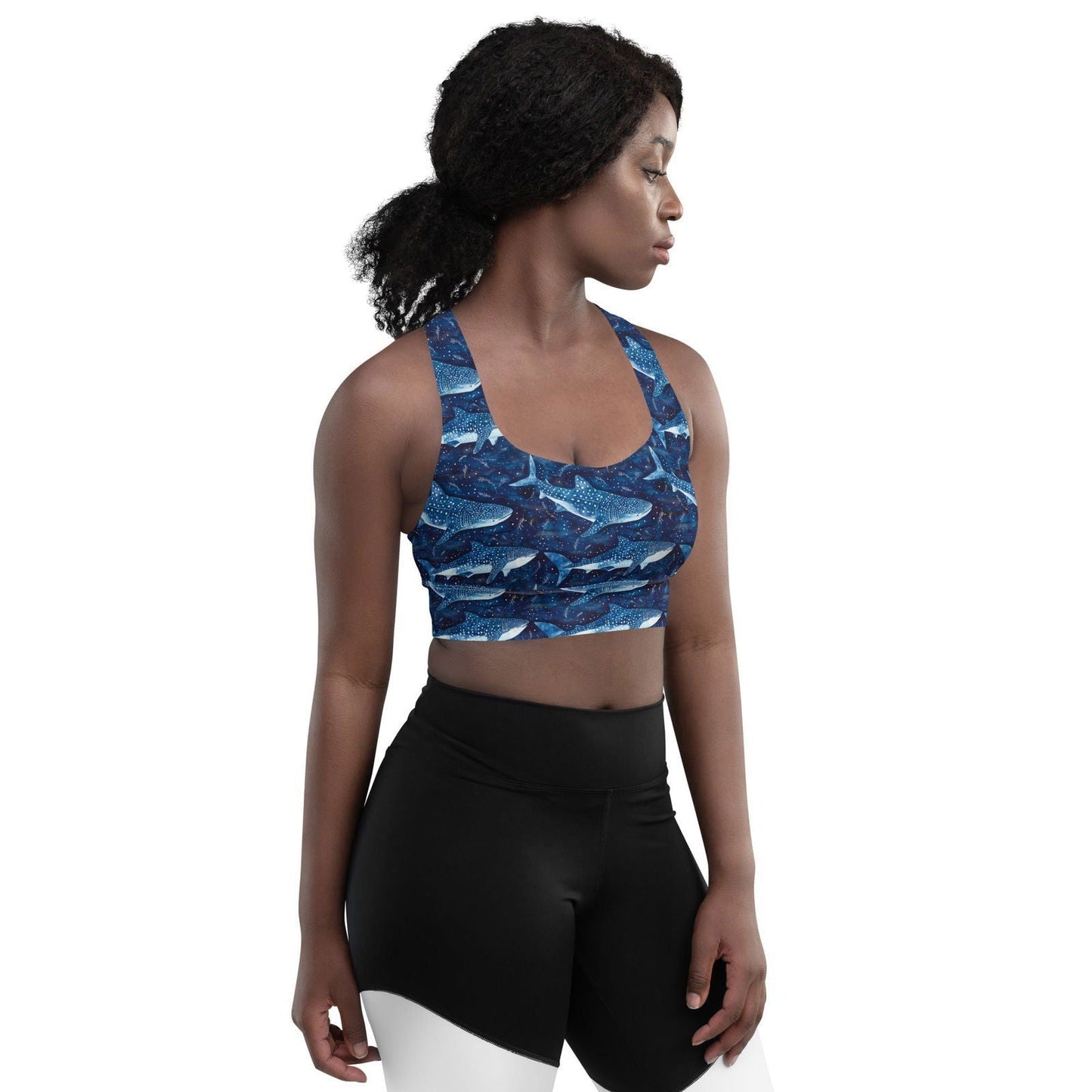 Salinity Swimwear Whale Shark Dream Eco Sports Bra Top Sports Top