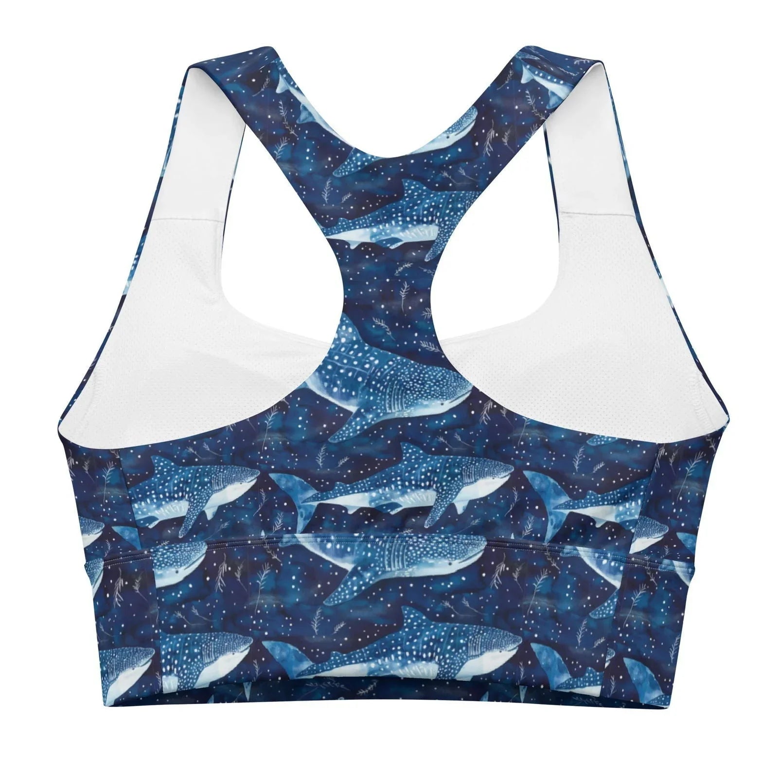 Whale Shark Dream Eco Sports Bra Top - Salinity Swimwear