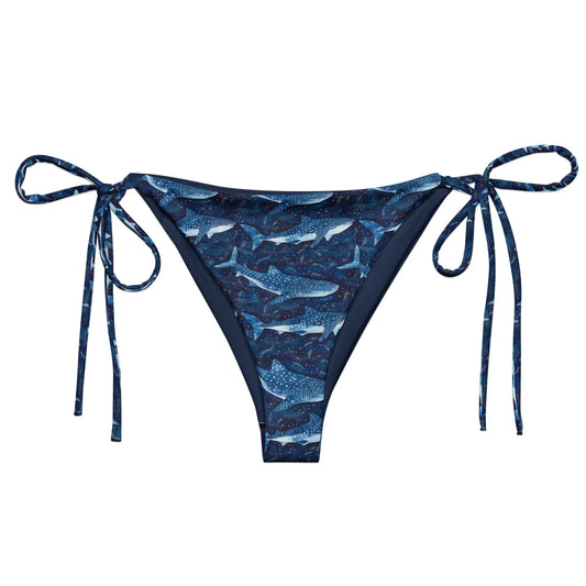 Whale Shark Dream Eco String Bikini Bottom - Salinity Swimwear