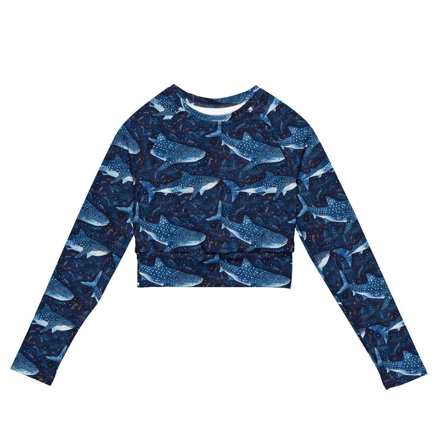 Whale Shark Dream Eco Cropped Rash Guard - Salinity Swimwear