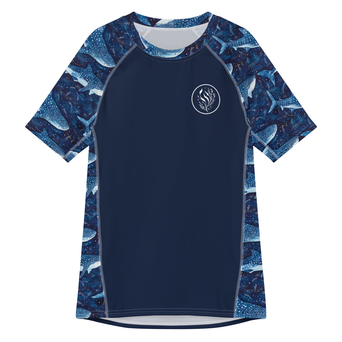 Whale Shark Dream Men’s Short Sleeve Swim Shirt - Salinity Swimwear