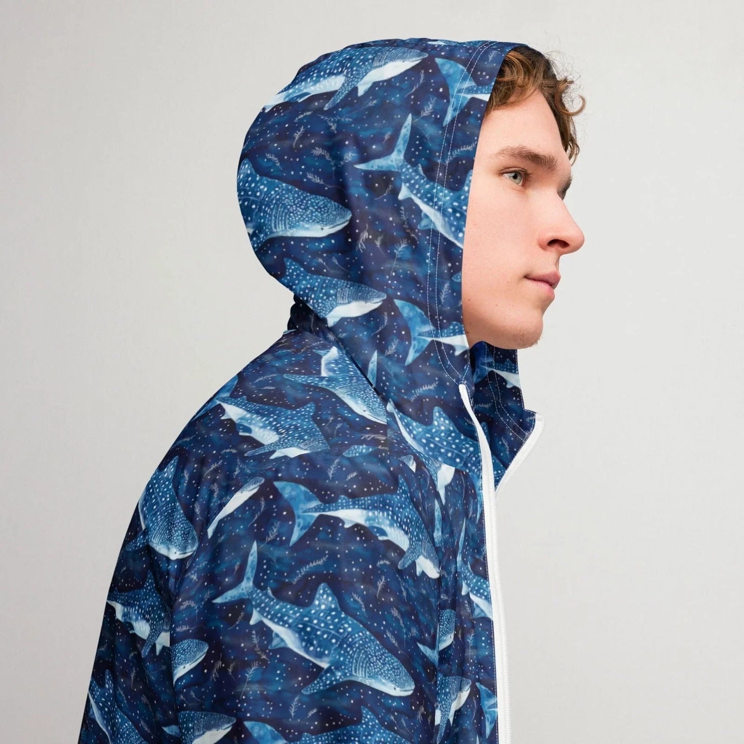 Whale Shark Dream Men’s Windbreaker - Salinity Swimwear