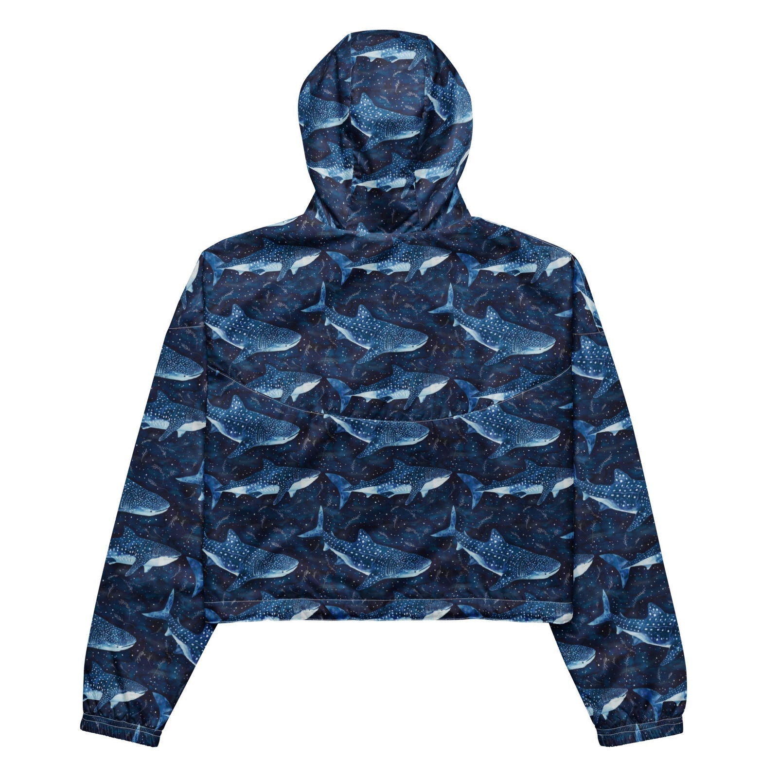 Whale Shark Dream Women’s Cropped Windbreaker - Salinity Swimwear
