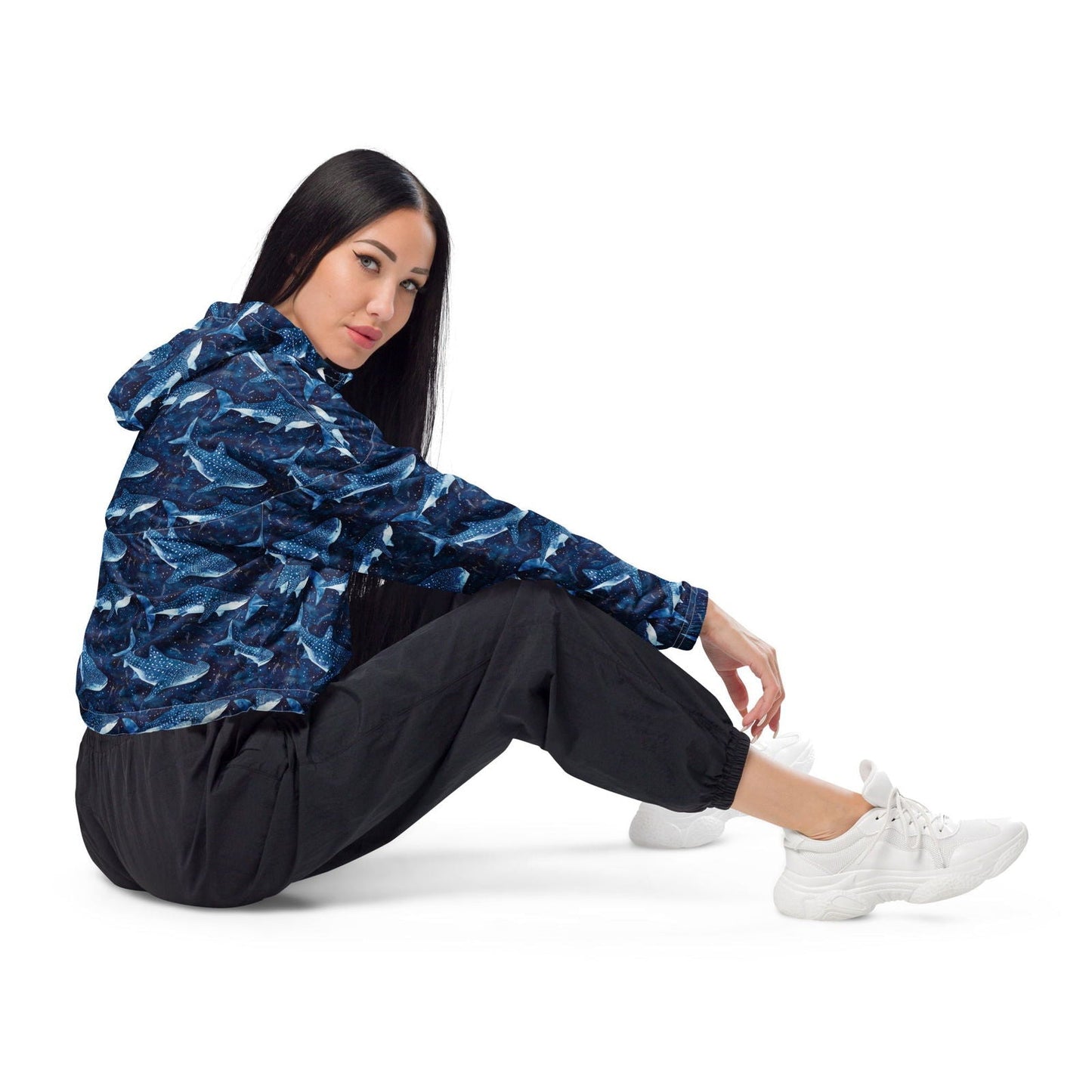Salinity Swimwear Whale Shark Dream Women’s Cropped Windbreaker Windbreaker