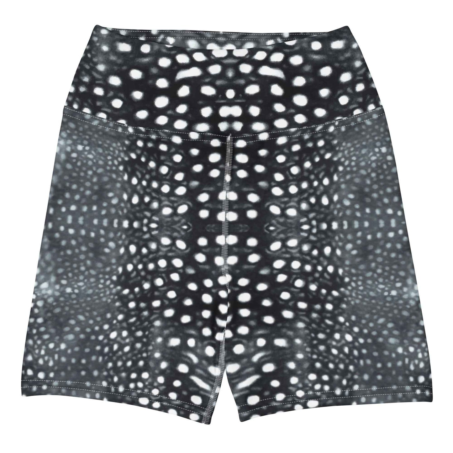 Salinity Swimwear Whale Shark Mosaic B&W 4" Inch Dive Shorts Shorts