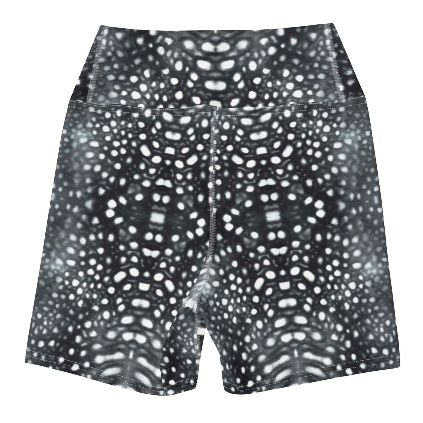 Salinity Swimwear Whale Shark Mosaic B&W 4" Inch Dive Shorts Shorts