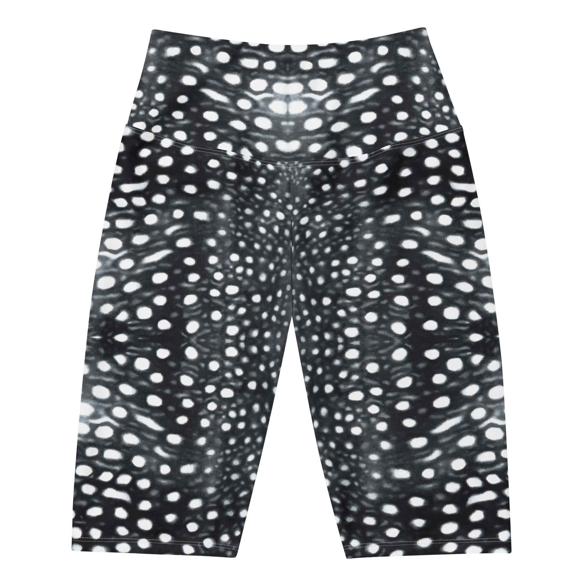 Salinity Swimwear Whale Shark Mosaic B&W 8" Inch Dive Shorts Shorts