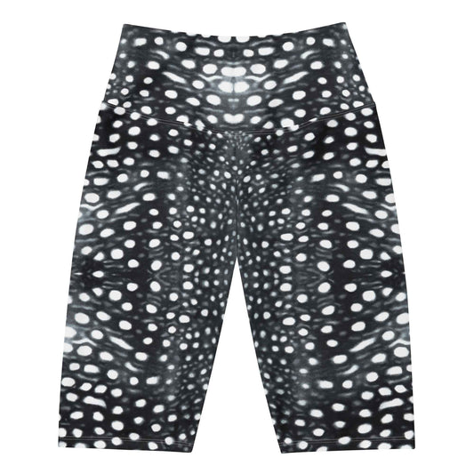 Salinity Swimwear Whale Shark Mosaic B&W 8" Inch Dive Shorts Shorts