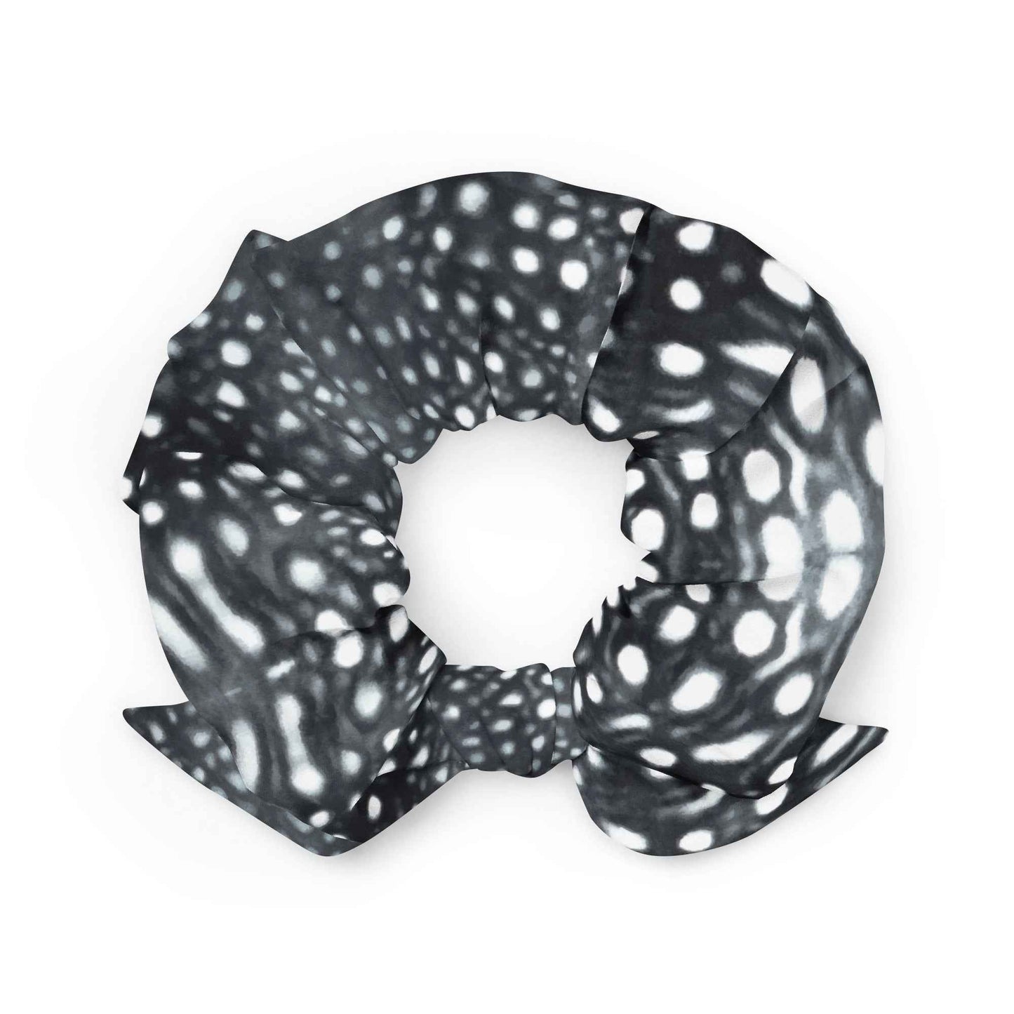 Salinity Swimwear Whale Shark Mosaic B&W Eco - Scrunchie Scrunchie