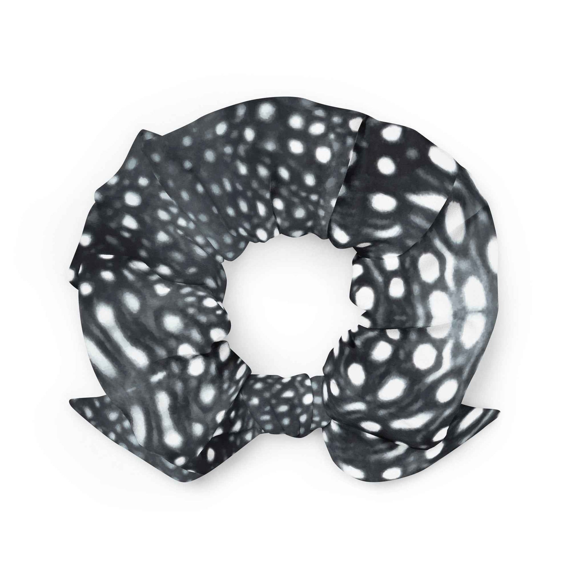 Salinity Swimwear Whale Shark Mosaic B&W Eco - Scrunchie Scrunchie