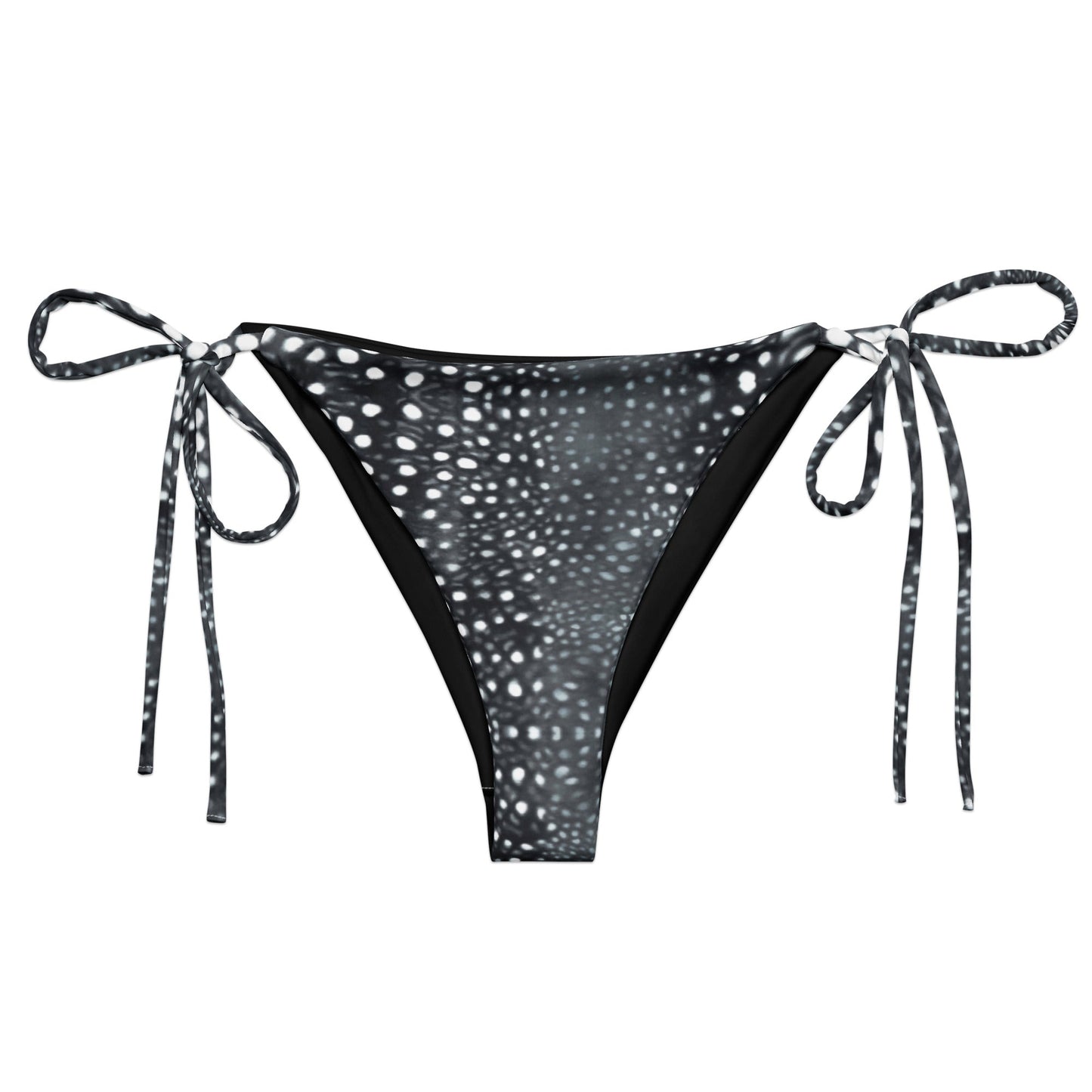 Salinity Swimwear Whale Shark Mosaic B&W Eco String Bikini Bottom Bikini Bottom