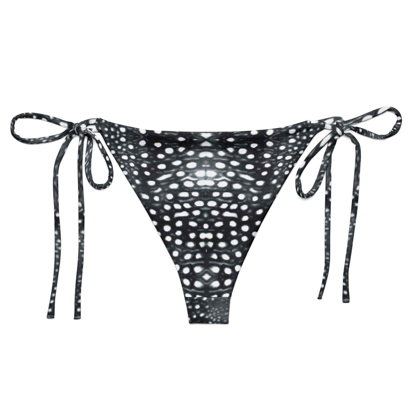 Salinity Swimwear Whale Shark Mosaic B&W Eco String Bikini Bottom Bikini Bottom
