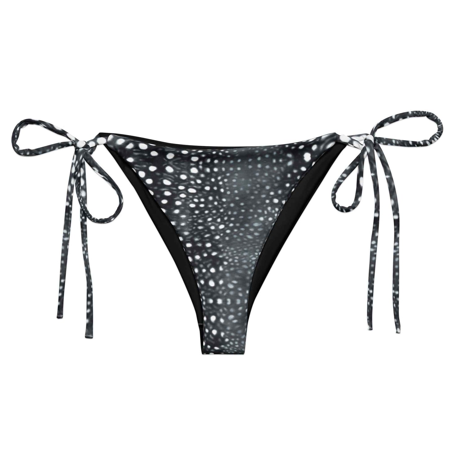 Salinity Swimwear Whale Shark Mosaic B&W Eco String Bikini Bottom Bikini Bottom