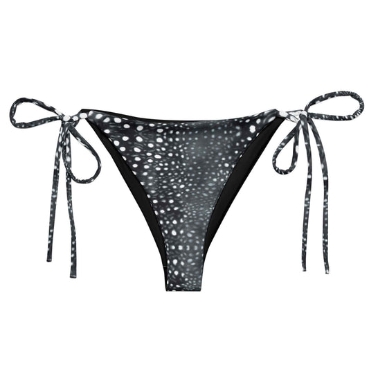 Salinity Swimwear Whale Shark Mosaic B&W Eco String Bikini Bottom Bikini Bottom