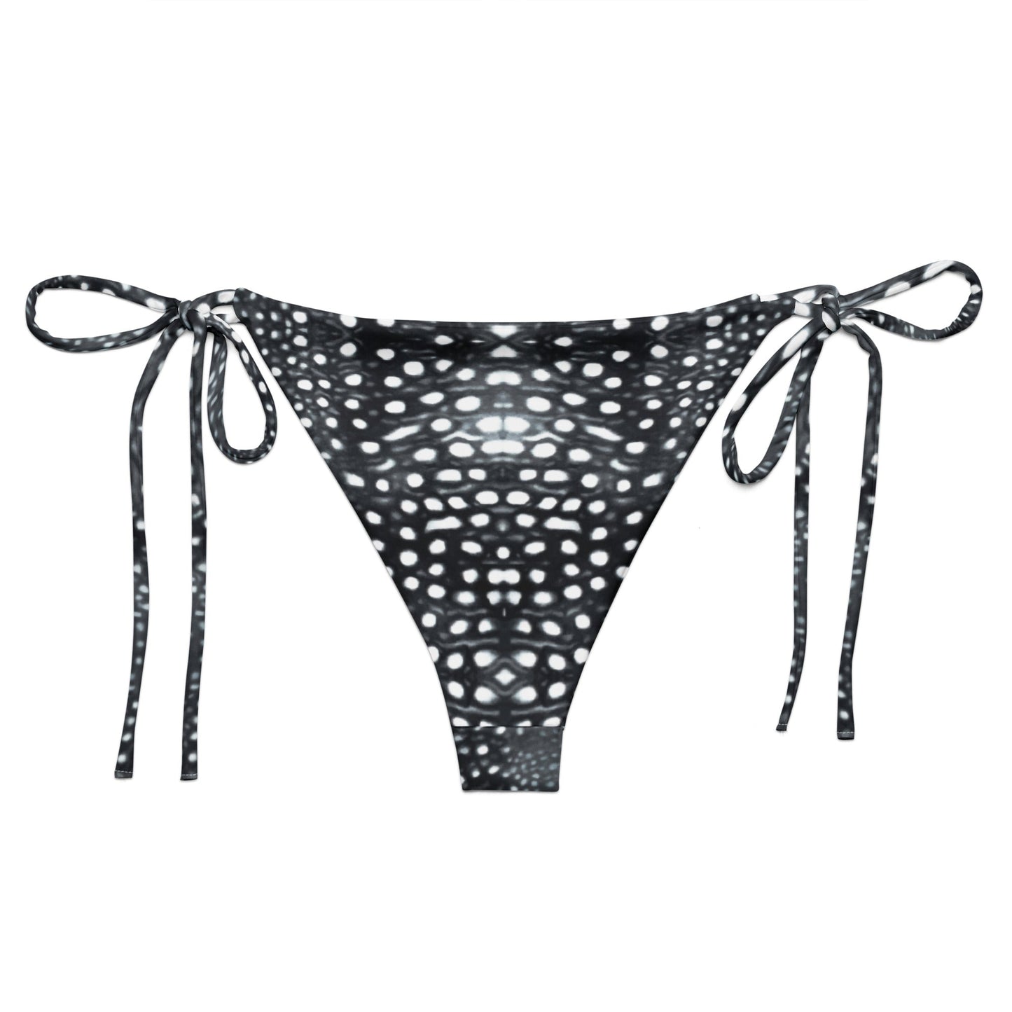 Salinity Swimwear Whale Shark Mosaic B&W Eco String Bikini Bottom Bikini Bottom