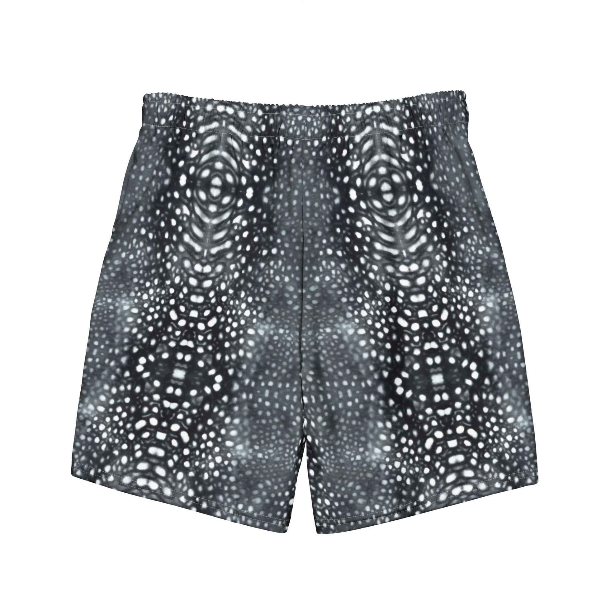 Salinity Swimwear Whale Shark Mosaic B&W Eco Swim Trunks Swim Trunks