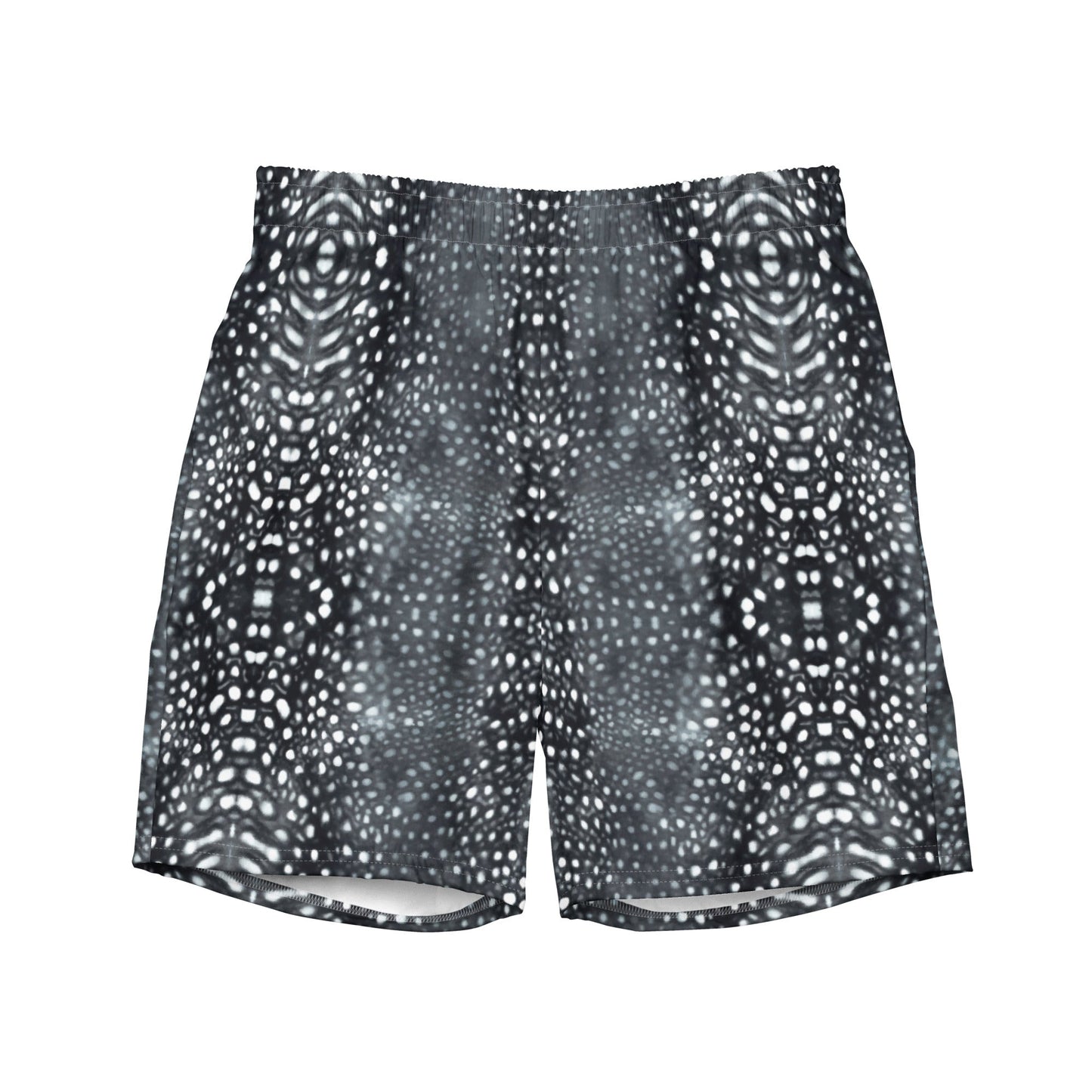 Salinity Swimwear Whale Shark Mosaic B&W Eco Swim Trunks Swim Trunks