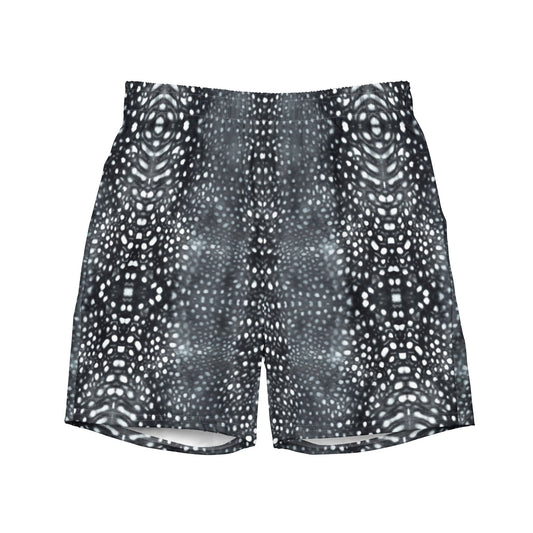 Salinity Swimwear Whale Shark Mosaic B&W Eco Swim Trunks Swim Trunks
