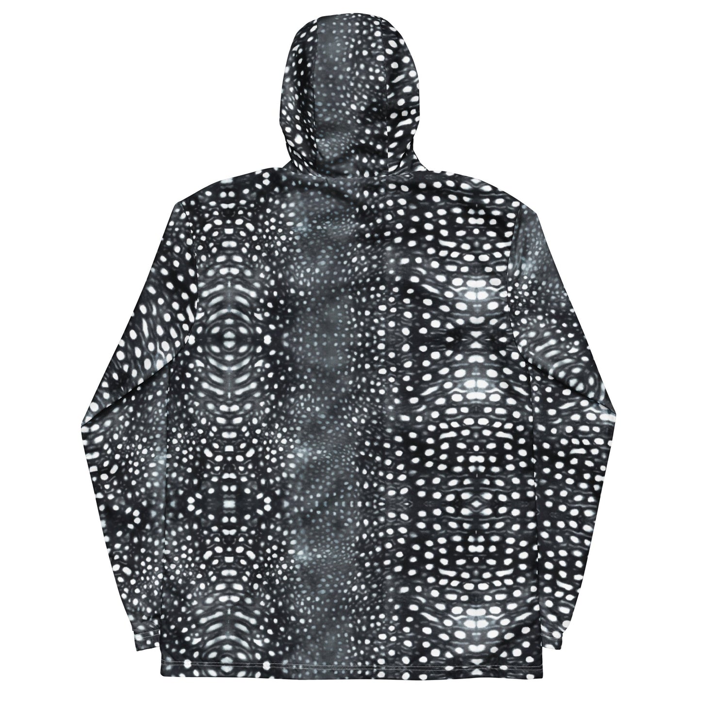 Salinity Swimwear Whale Shark Mosaic B&W Men’s Windbreaker Windbreaker