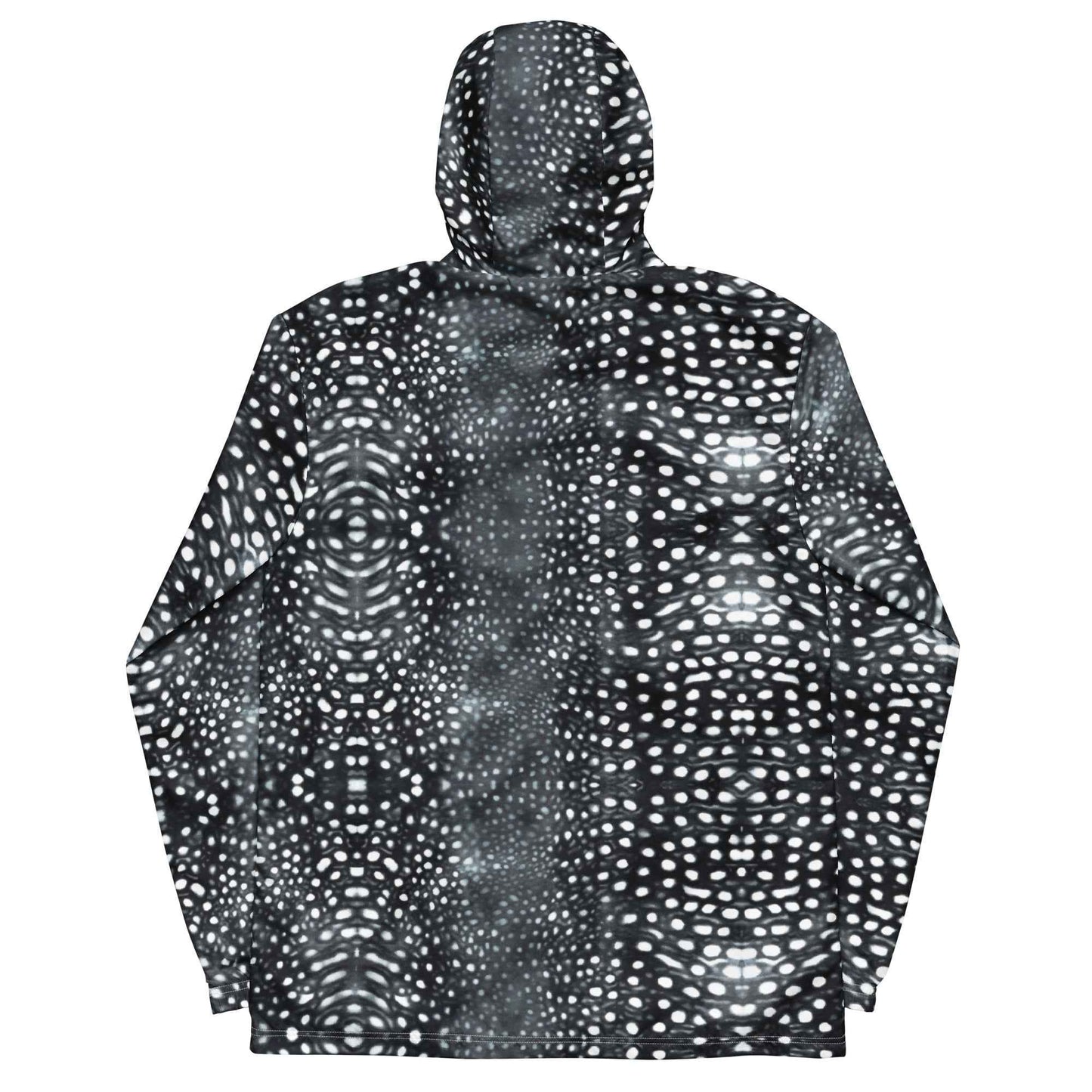 Salinity Swimwear Whale Shark Mosaic B&W Men’s Windbreaker Windbreaker