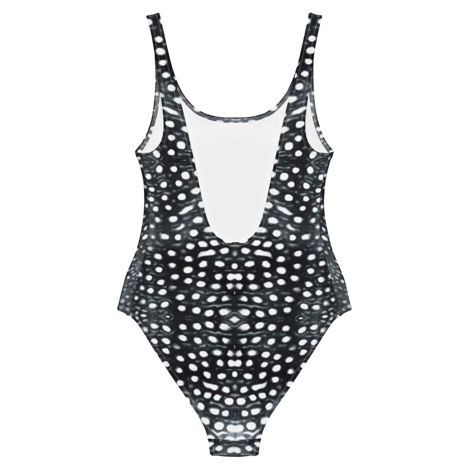 Salinity Swimwear Whale Shark Mosaic B&W One - Piece Swimsuit One - Piece Swimsuit