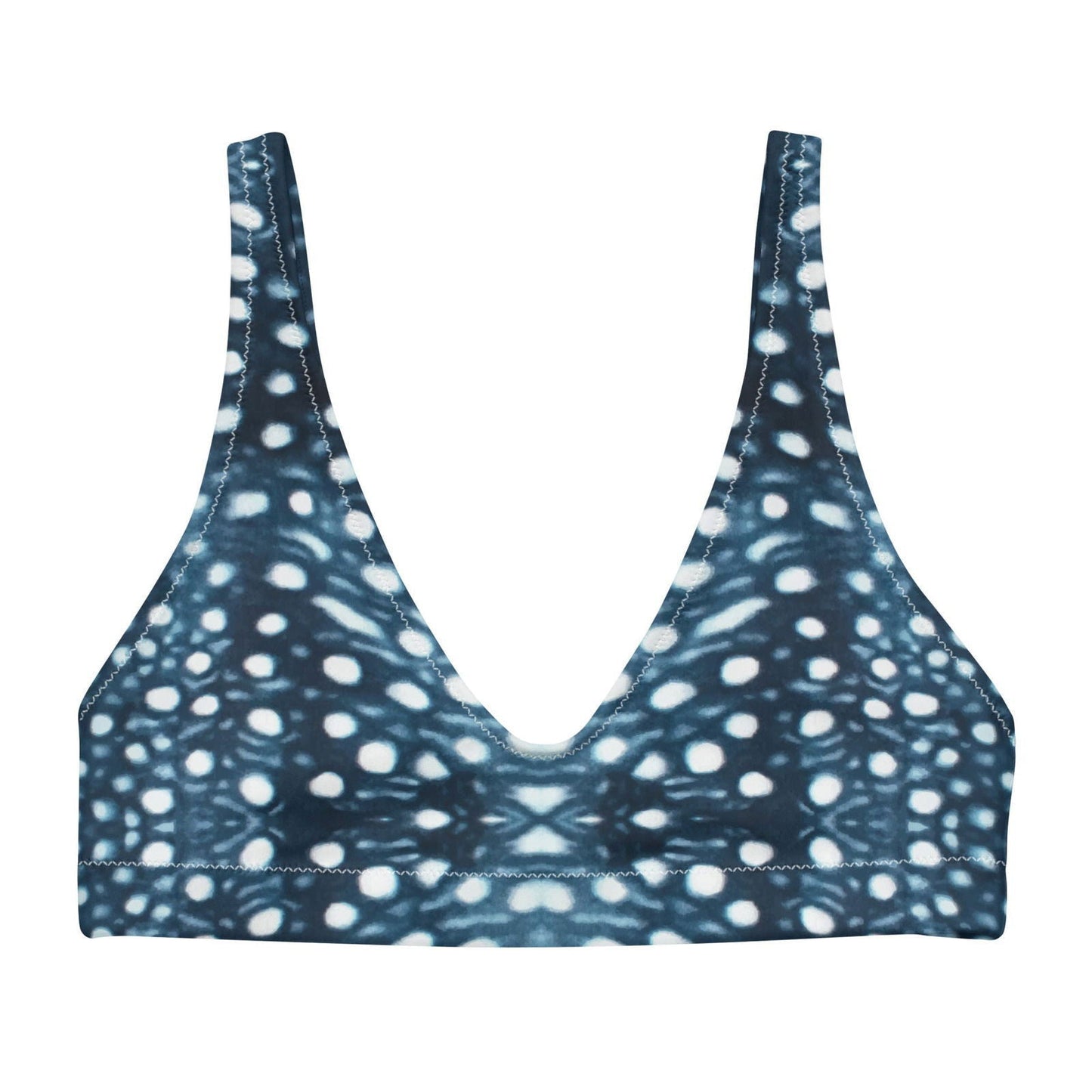 Whale Shark Mosaic Eco Bikini Top - Salinity Swimwear