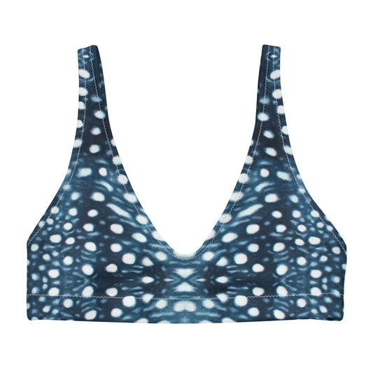 Whale Shark Mosaic Eco Bikini Top - Salinity Swimwear