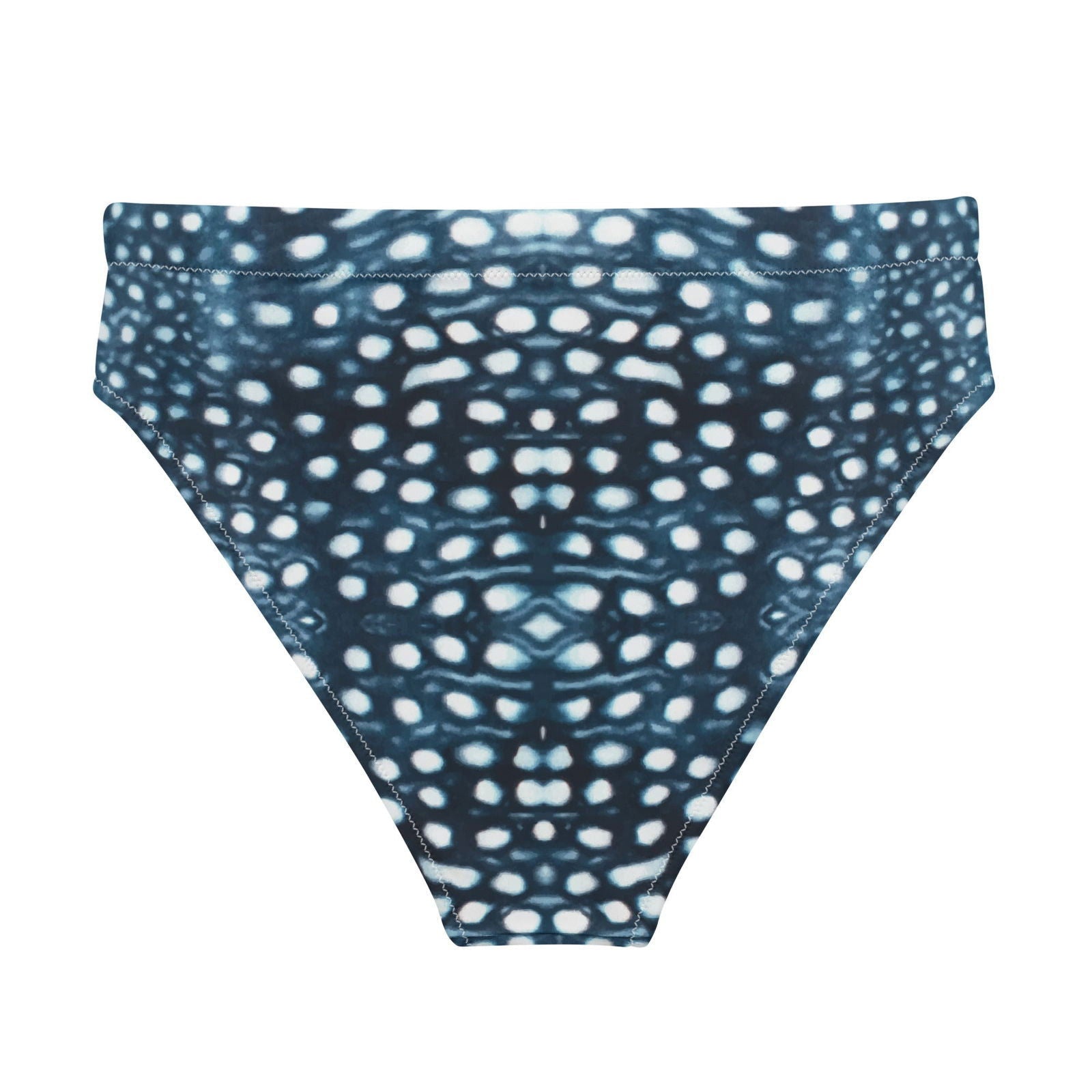 Whale Shark Mosaic Eco High-Waisted Bikini Bottom - Salinity Swimwear