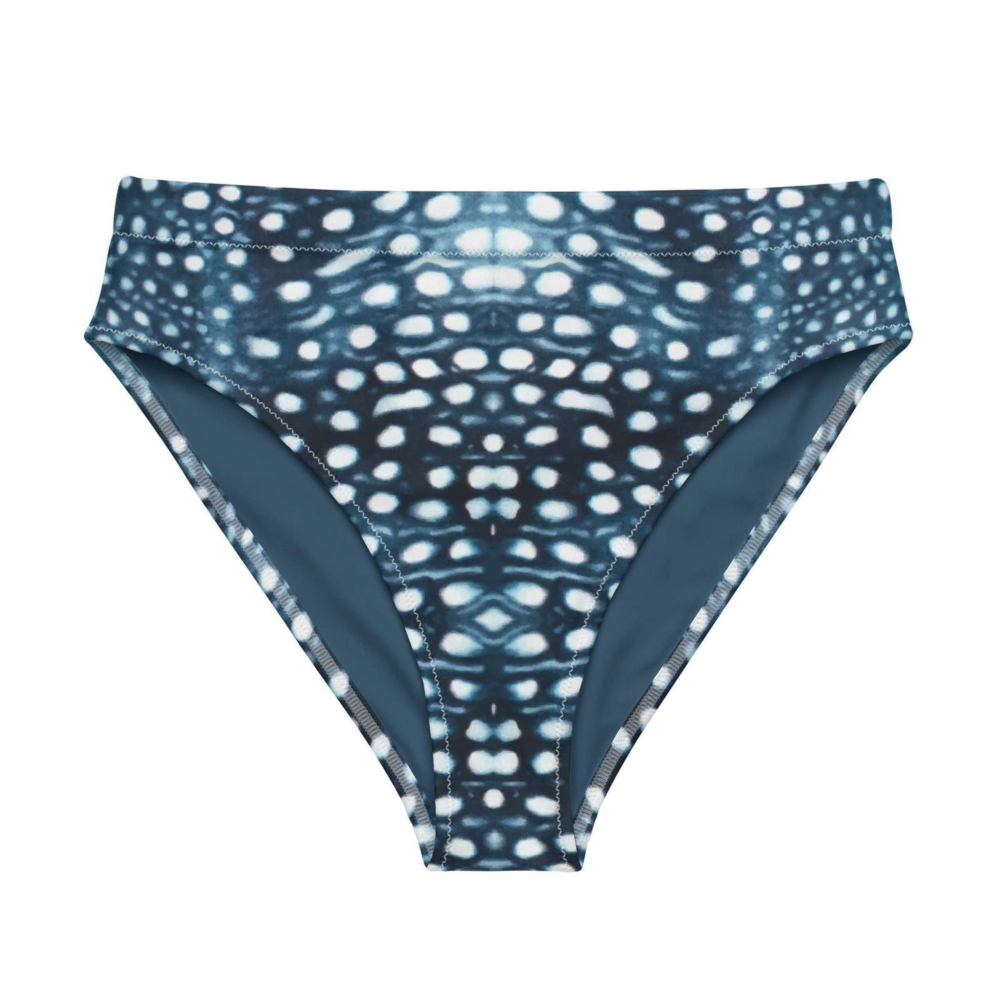 Salinity Swimwear Whale Shark Mosaic Eco High - Waisted Bikini Bottom Bikini Bottom