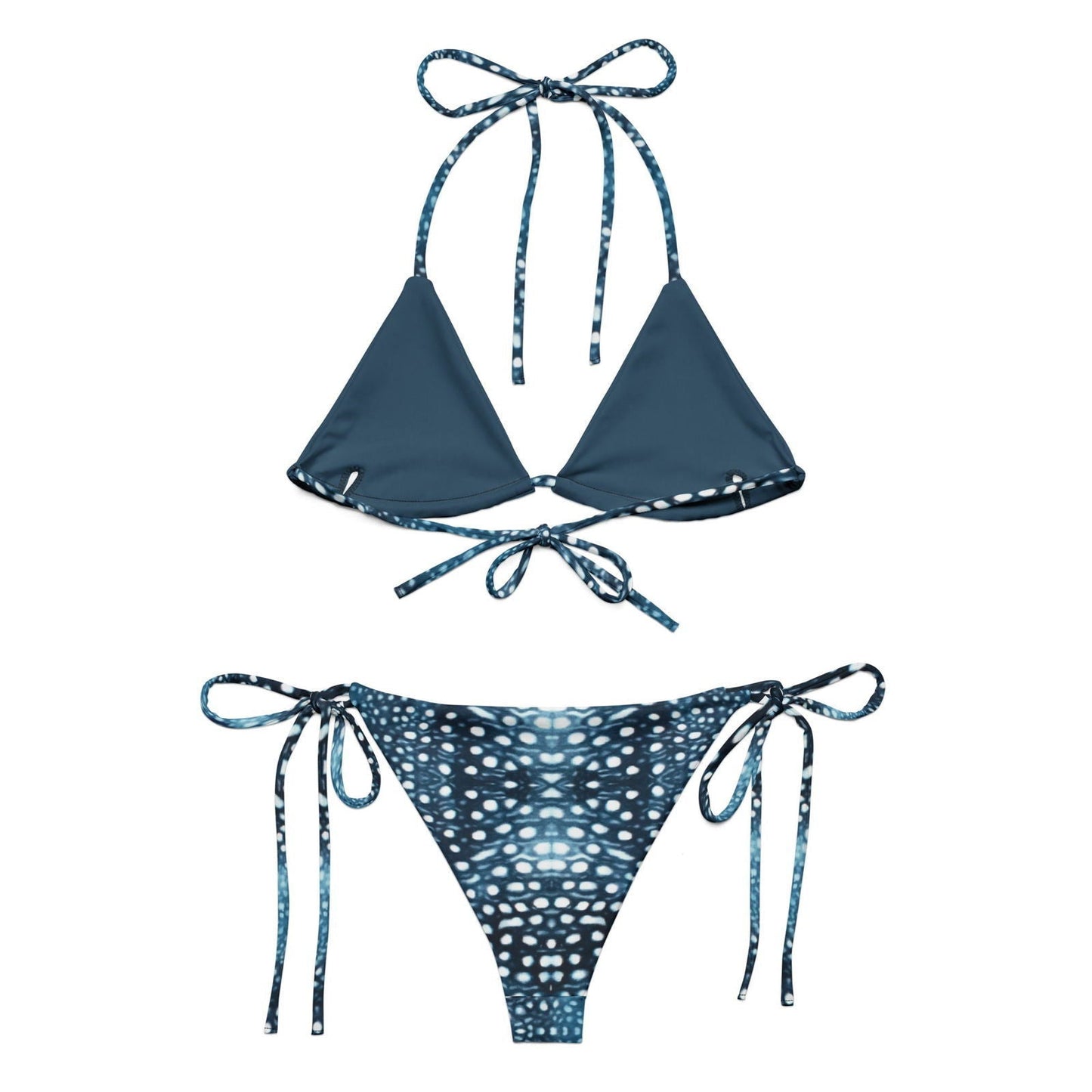 Salinity Swimwear Whale Shark Mosaic Eco String Bikini Set Bikini Set