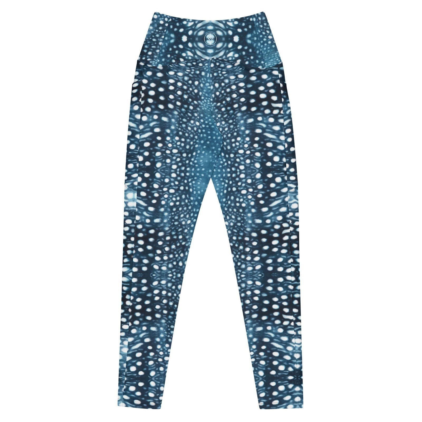 Whale Shark Mosaic Eco Swim Leggings With Pockets - Salinity Swimwear